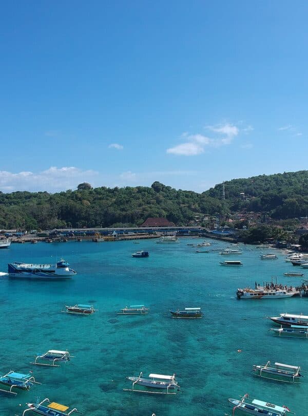 Padangbai Port in Bali, Indonesia, with fast ferries to Lombok and the Gili Islands