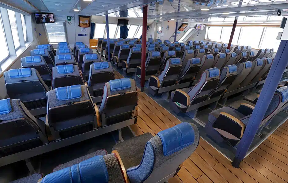 Antonija ferry passenger seating