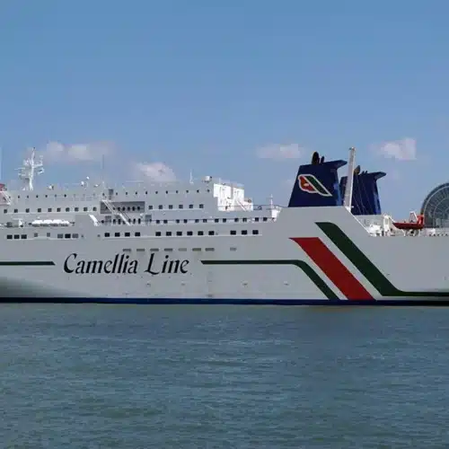 Camellia Line ferry docked at Port