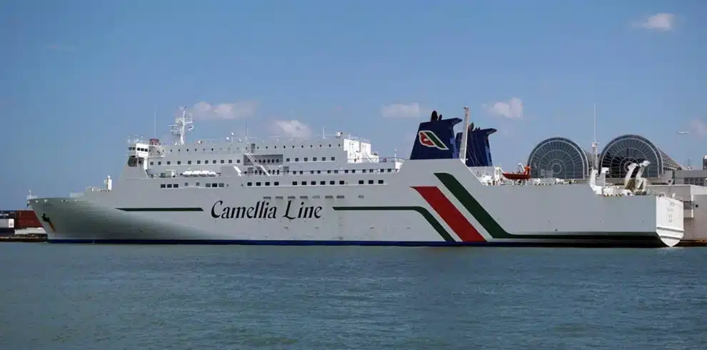 Camellia Line ferry docked at Port