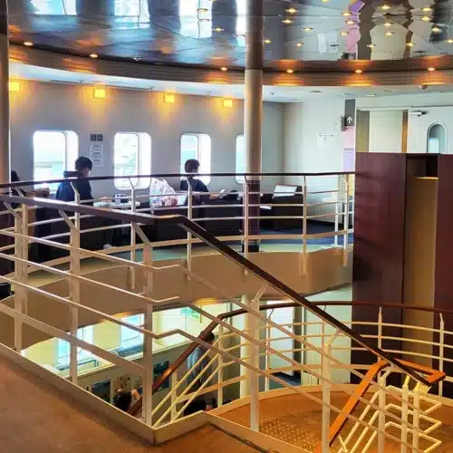 Interior of the Camelia Line ferry