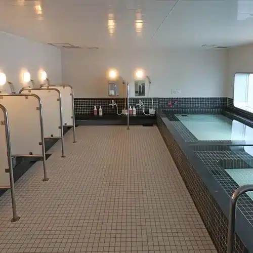 Public spa bath onboard Camelia Line ferry